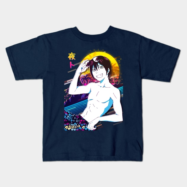 Noragami - Yato Kids T-Shirt by 80sRetro